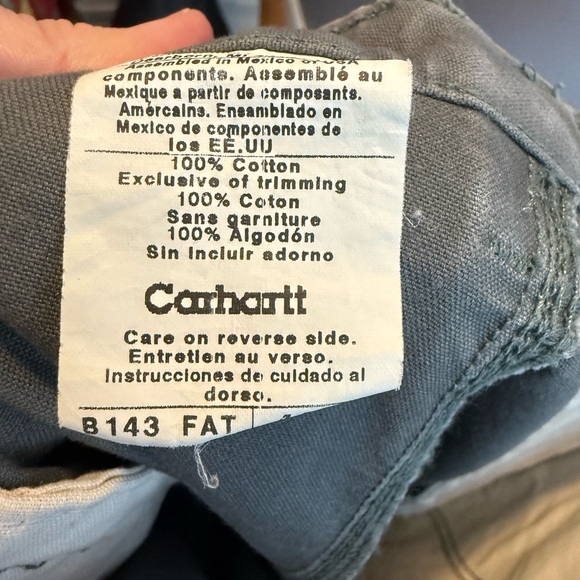 Carhartt Men's Khaki Green/Gray Cargo Shorts 100% Cotton Sz 44 - Picture 4 of 6